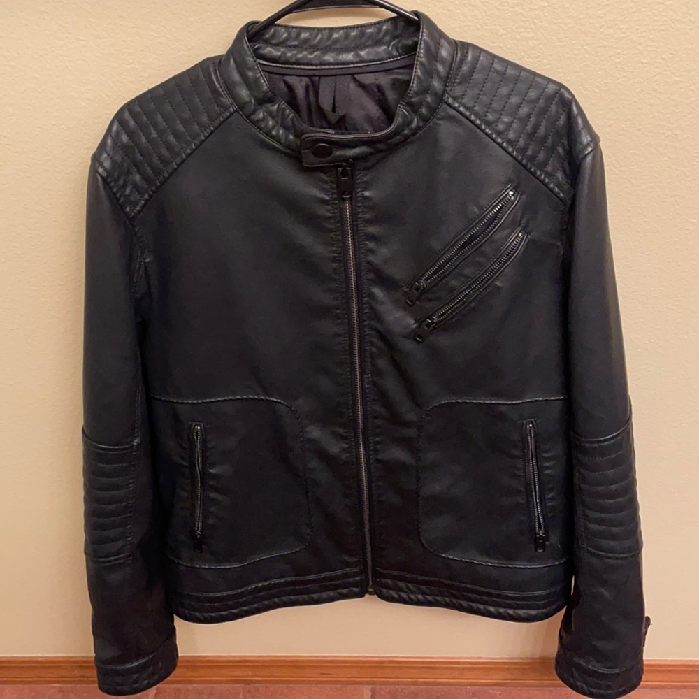 Men’s express faux leather jacket size large